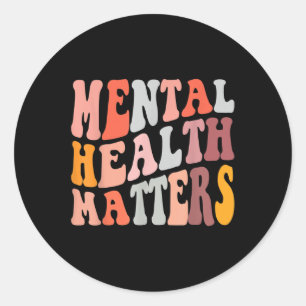 Bpd Bipolar Mental Health Awareness Mental Health Classic Round Sticker