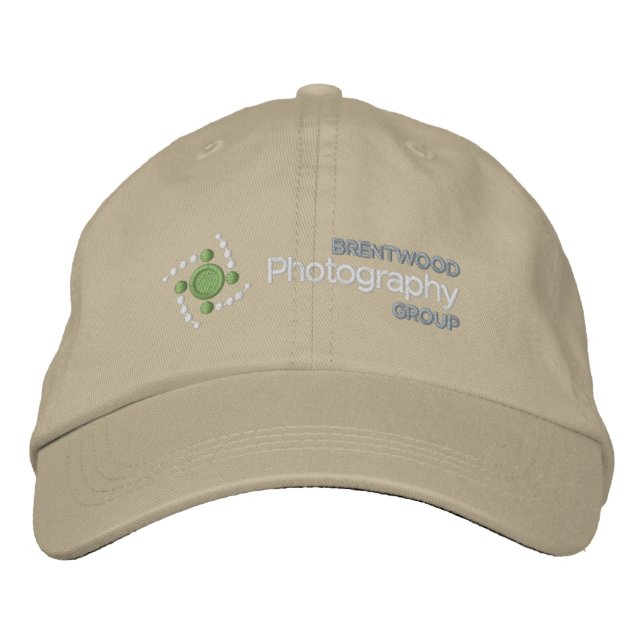 BPG Hat with white logo on darker fabric (Front)