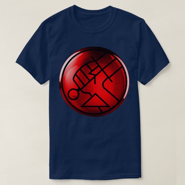 BPRD Glass orb HELLBOY T-Shirt (Design Front)