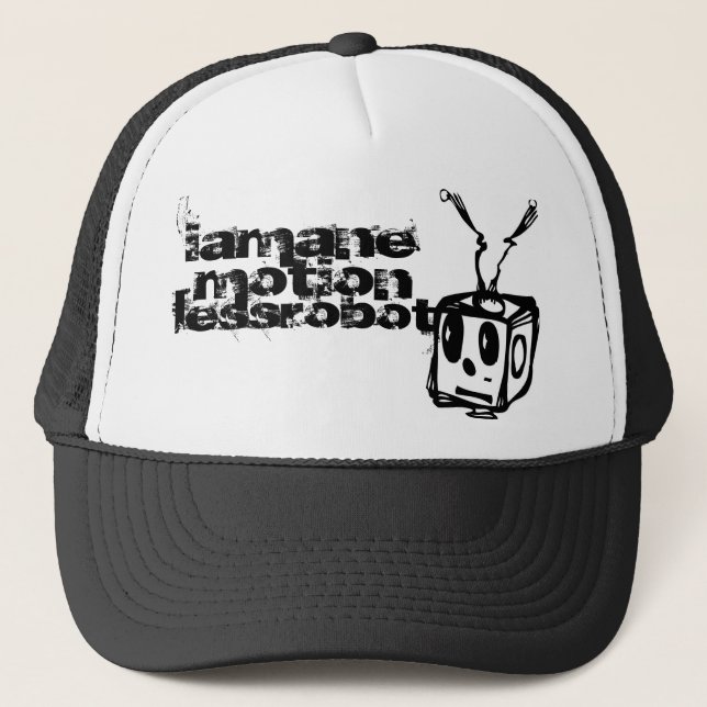 bprodlogo, iamane, motion, lessrobot trucker hat (Front)