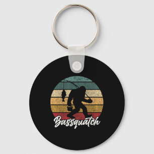 Bquatch! B Fisherman Sasquatch Funny Bigfoot Fishi Key Ring