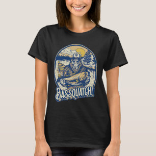 Bquatch! B Fisherman Sasquatch Funny Bigfoot Fishi T-Shirt