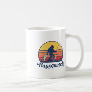 Bquatch! Funny Bigfoot Fishing Outdoor Retro 1 Coffee Mug
