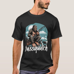 Bquatch! Funny Fishing Outdoor Retro Fisherman Gif T-Shirt