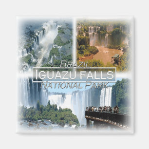 BR0120 America, Brazil, Iguazu falls, Fridge Magnet
