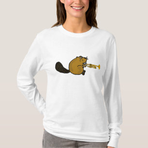 BR- Beaver Playing the Trumpet Shirt