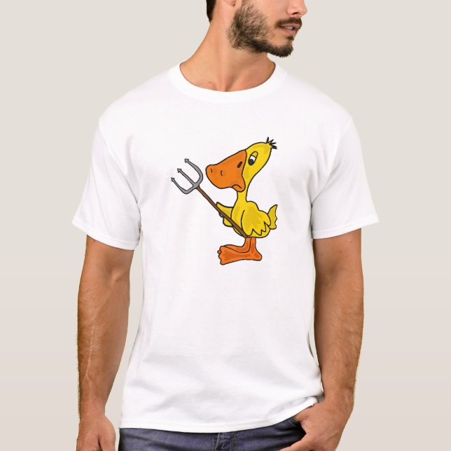 BR- Duck with a Pitchfork T-shirt (Front)