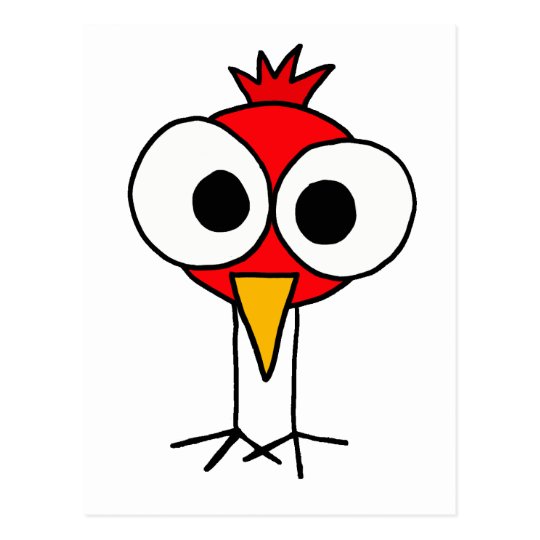 Br Funny Redbird Cartoon Postcard Zazzle Com Au