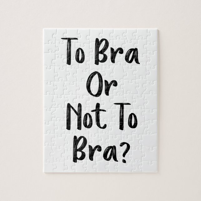 Bra or Not to Bra Jigsaw Puzzle (Vertical)