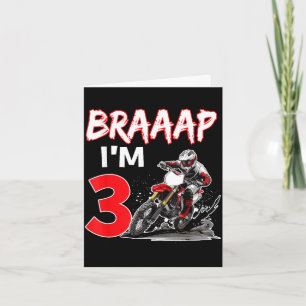 Braaap 3 years old motocross dirt biker 3rd card