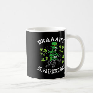 Braaapy St Patricks Day Motocross Dirt Bike Men Bo Coffee Mug