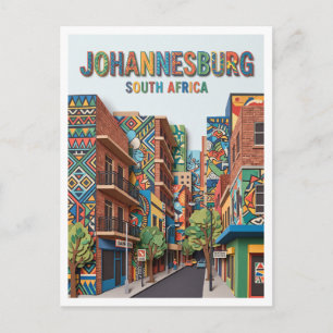 Braamfontein Street Art Johannesburg South Africa Postcard