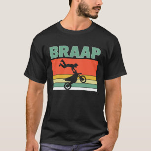Braap Like A Girl Retro Jump Offroad Driver Helmet T-Shirt