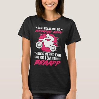 Braapp dirt biker motorbike motocross 2 stroke dir T-Shirt
