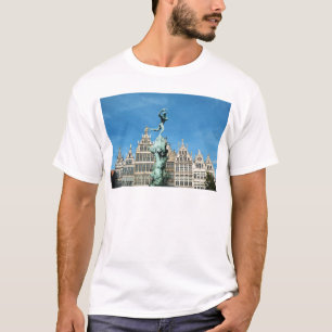 Brabo Fountain Grote Markt Antwerp Belgium T-Shirt