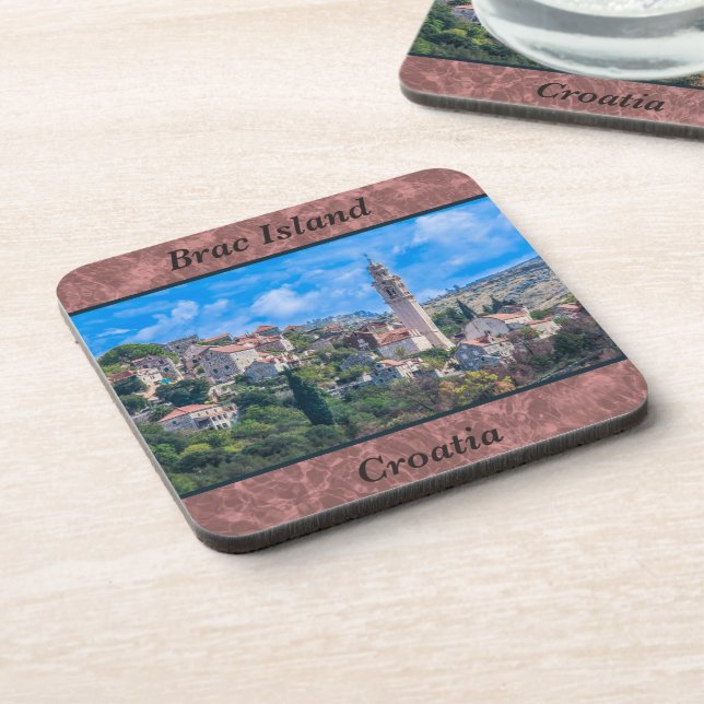 Brac Island, Croatia Coasters (Left Side)
