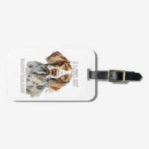 Bracco Italiano Dog-inspired luggage tag