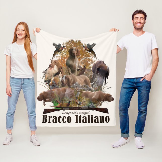 Bracco italiano  fleece blanket (In Situ)