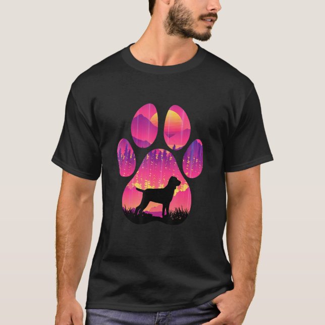 Bracco Italiano Paw Mom Dad Dog  Women Men T-Shirt (Front)