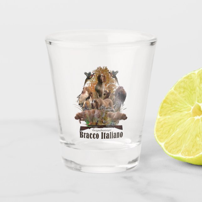 Bracco Italiano  Shot Glass (Front)
