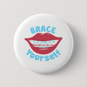Brace Yourself 6 Cm Round Badge