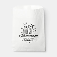 BRACE YOURSELF HALLOWEEN Halloween Favour Bag