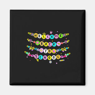Bracelet Beads Welcome Ck To School First Day Of S Magnet
