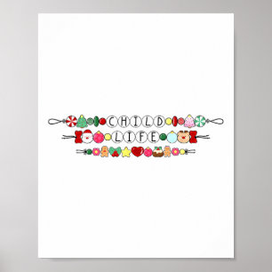 Bracelet Child Life Specialist Christmas Ccls Play Poster