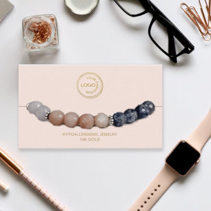 Bracelet Display Add Your Logo Blush Business Card