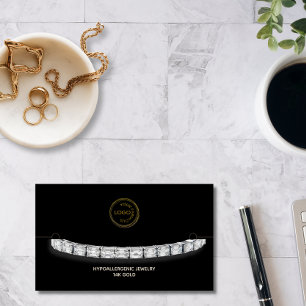 Bracelet Display Black with logo Jewellery Display Business Card