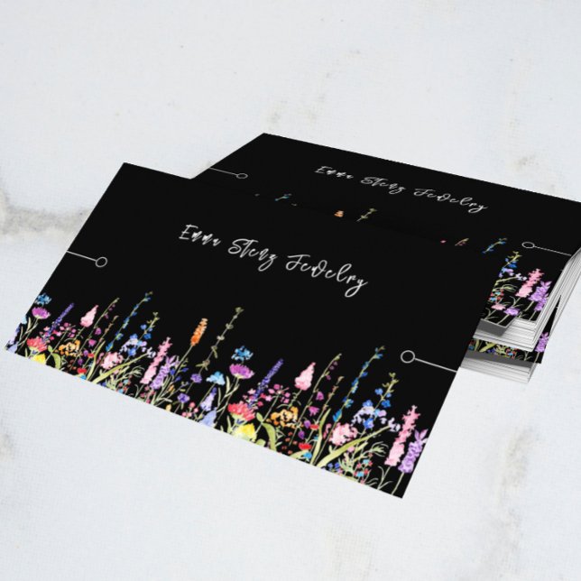 Bracelet Display Card • Colourful Wildflowers (Creator Uploaded)