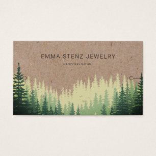 Bracelet Display Card • Rustic Pine Forest