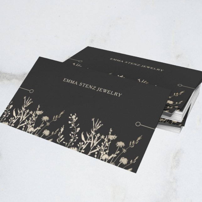 Bracelet Display Card • Rustic Wildflowers Gold (Creator Uploaded)