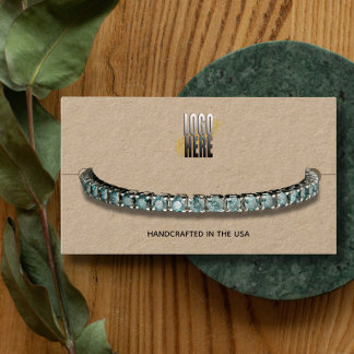Bracelet Display Kraft Your Logo Social Media Business Card
