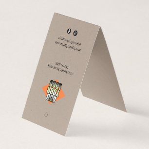 Bracelet Necklace Display Price Tag with QR & Logo