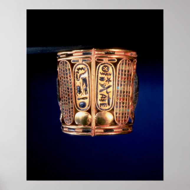 Bracelet with the cartouche of Psusennes I Poster (Front)