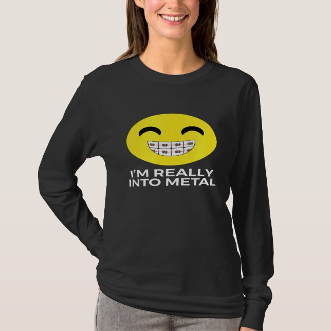 Braces Joke Braces Gift T-Shirt (Front)