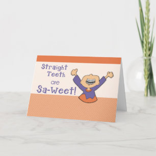 Braces Off Congratulations Card