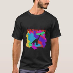 Brachiosaurus Animal Mosaik Puzzle T-Shirt