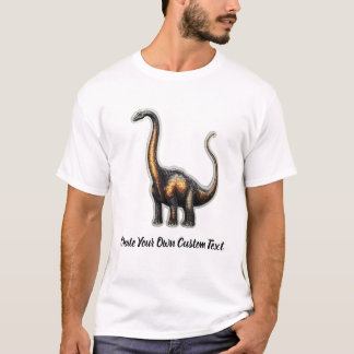 Brachiosaurus Dinosaur Create Your Own Custom Text T-Shirt
