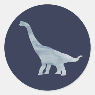Brachiosaurus Dinosaur Party Thank You Stickers