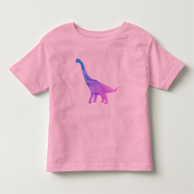 Brachiosaurus Dinosaur Rainbow Painting T-shirt (Front)