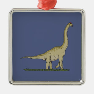 Brachiosaurus Metal Ornament