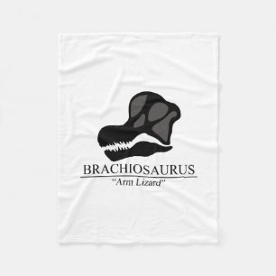 Brachiosaurus Skull Fleece Blanket