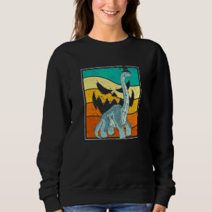 Brachiosaurus Witch Pumpkin Halloween Dinosaur Bro Sweatshirt