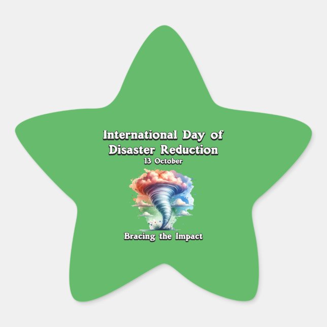 Bracing the Impact.  Star Sticker (Front)