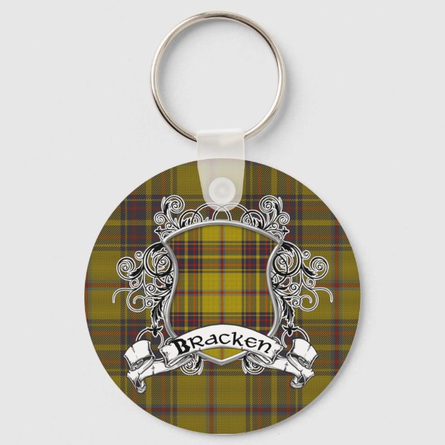 Bracken Tartan Shield Key Ring (Front)