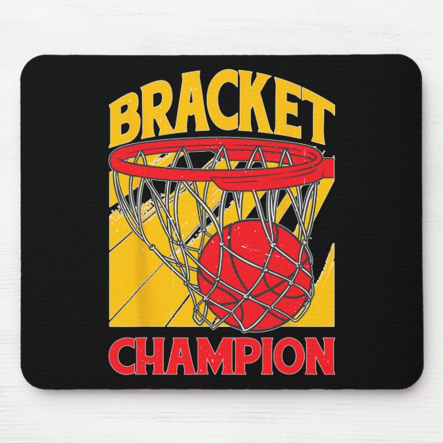 Bracket Champion Sketll Winner Player Sports ---  Mouse Pad (Front)