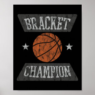 Bracket Champion Sketll Winner Player Sports  Poster