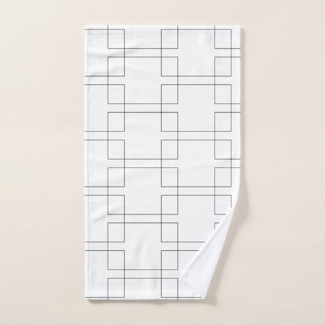Bracket Elimination Tournament Sports Geometric Hand Towel (Hand Towel)
